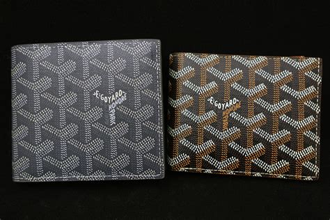 real goyard vs fake|authentic Goyard wallet.